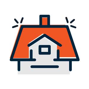 Roofing solution icon