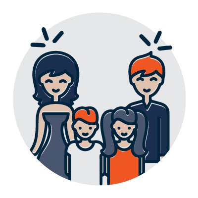 Safe family icon